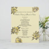 ヴィンテージウェディングイエローアンティークガーデンバラリース (スタンド正面)