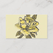 ヴィンテージウェディングイエローアンティークガーデンバラリース エンクロージャーカード (裏面)