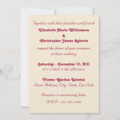 ヴィンテージウェディングキャッツソフトピンク招待状 招待状 (裏面)