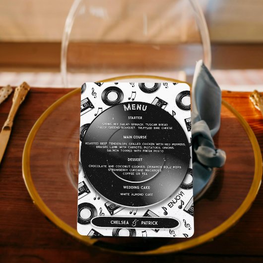ヴィンテージウェディングクラシックレトロビニールレコードカスタム メニュー