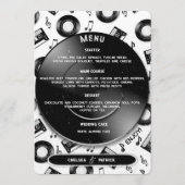 ヴィンテージウェディングクラシックレトロビニールレコードカスタム メニュー (正面)