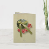 ヴィンテージウェディングサンキューカードボホレース サンキューカード (裏面)