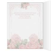 ヴィンテージウェディングシャルボード – 披露宴カード (内側(左))