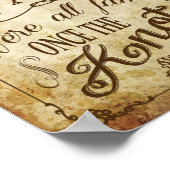 ヴィンテージウェディングシーティングサイン ポスター (角)