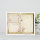 ヴィンテージウェディングジャンクジャーナルスクラップブックページ11 &12 (スタンド正面)