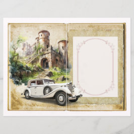 ヴィンテージウェディングジャンクジャーナルスクラップブックページ13 &14