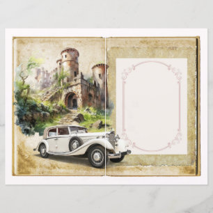 ヴィンテージウェディングジャンクジャーナルスクラップブックページ13 &14