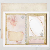 ヴィンテージウェディングジャンクジャーナルスクラップブックページ15 &16 (正面/裏面)