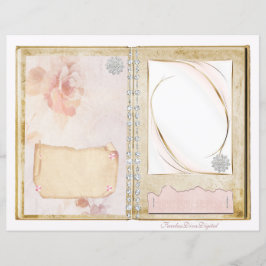 ヴィンテージウェディングジャンクジャーナルスクラップブックページ15 &16