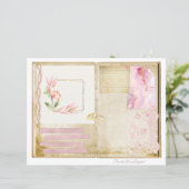 ヴィンテージウェディングジャンクジャーナルスクラップブックページ17 &18 (スタンド正面)