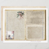 ヴィンテージウェディングジャンクジャーナルスクラップブックページ21 &22 (正面/裏面)