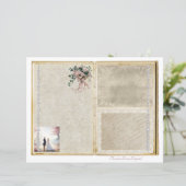 ヴィンテージウェディングジャンクジャーナルスクラップブックページ21 &22 (スタンド正面)