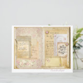 ヴィンテージウェディングジャンクジャーナルスクラップブックページ3 & 4 (スタンド正面)