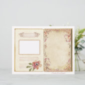 ヴィンテージウェディングジャンクジャーナルスクラップブックページ7 & 8 (スタンド正面)