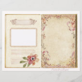 ヴィンテージウェディングジャンクジャーナルスクラップブックページ7 & 8 (正面)