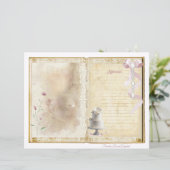 ヴィンテージウェディングジャンクジャーナルスクラップブックページ9 & 10 (スタンド正面)