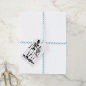 ヴィンテージウェディングスケルトンカップル ギフトタグ (より糸付き)