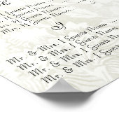 ヴィンテージウェディングスペシャルイベント客席表 ポスター (角)