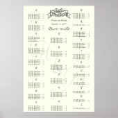 ヴィンテージウェディングスペシャルイベント客席表 ポスター (正面)