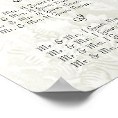 ヴィンテージウェディングスペシャルイベント客席表 ポスター (角)