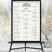 ヴィンテージウェディングスペシャルイベント客席表 ポスター