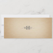 ヴィンテージウェディングチケット招待状 招待状 (裏面)