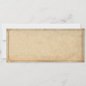 ヴィンテージウェディングチケットIIパンクアウト 招待状 (裏面)