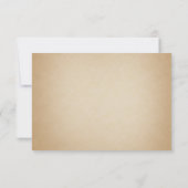 ヴィンテージウェディングチケットIIIパンクアウト 出欠カード (裏面)