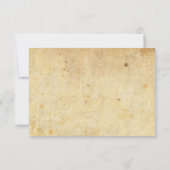 ヴィンテージウェディングチケットRSVPカード 出欠カード (裏面)