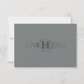 ヴィンテージウェディングチケットRSVP 出欠カード (裏面)