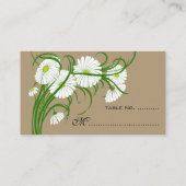 ヴィンテージウェディングテーブルナンバガーベラデイジー花 プレイスカード (裏面)