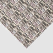 ヴィンテージウェディングドレス 花嫁と花婿のコラージュ 薄葉紙 (詳細)