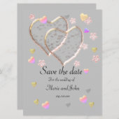 ヴィンテージウェディングパーソナライズされた、 (正面/裏面)