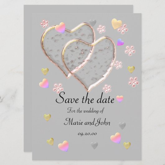 ヴィンテージウェディングパーソナライズされた、 (正面/裏面)