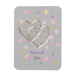 ヴィンテージウェディングパーソナライズされた、 マグネット