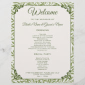 ヴィンテージウェディングビクトリアンウィロー離れプログラム (正面)