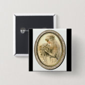 ヴィンテージウェディングビクトリアンドレスブライドのピン/ボタン 缶バッジ (正面&裏面)