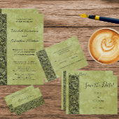 ヴィンテージウェディングビクトリアンフラワーフローラスクロール エンクロージャーカード