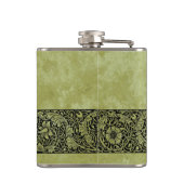 ヴィンテージウェディングビクトリアンフラワーフローラスクロール フラスク (裏面)