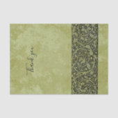 ヴィンテージウェディングビクトリアンフラワーフローラスクロール 薄葉紙 (正面)