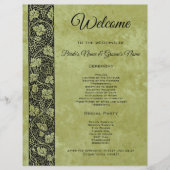 ヴィンテージウェディングビクトリアンブドウつる植物プログラム (正面)