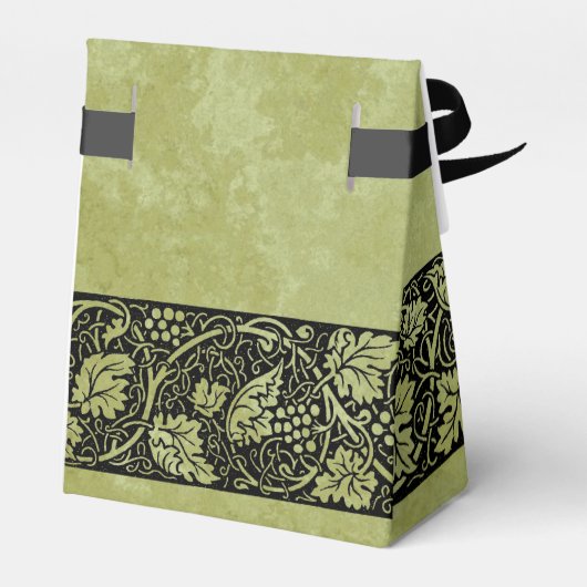 ヴィンテージウェディングビクトリアンブドウつる植物葉 フェイバーボックス (裏面サイド)