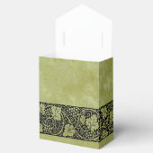 ヴィンテージウェディングビクトリアンブドウつる植物葉 フェイバーボックス (オープン)