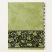 ヴィンテージウェディングビクトリアンブドウつる植物葉 プランナー手帳 (裏面)