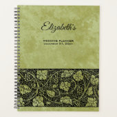 ヴィンテージウェディングビクトリアンブドウつる植物葉 プランナー手帳 (正面)