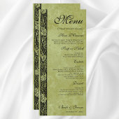 ヴィンテージウェディングビクトリアンブドウつる植物葉 メニュー