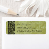 ヴィンテージウェディングビクトリアンブドウつる植物葉 ラベル (インサイチュ)