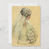 ヴィンテージウェディングビクトリアン、花嫁ブライダルポートレート (正面)