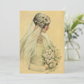 ヴィンテージウェディングビクトリアン、花嫁ブライダルポートレート (スタンド正面)