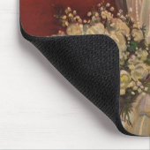 ヴィンテージウェディングビクトリアン、花嫁ブライダルポートレート マウスパッド (コーナー)